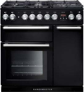 Rangemaster NEX90DFFBL/C 104680 Nexus Range Cooker- 90cm DF/NG