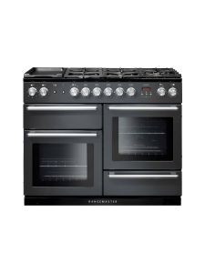 Rangemaster NEX110DFFSL/C 106090 Nexus 110cm Slate And Chrome Dual Fuel Range Cooker