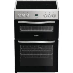 Indesit IDE6VDCS1 Electric Double Cooker 60CM - Silver