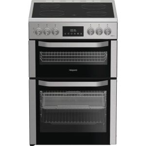 Hotpoint HDE6VDCAX Freestanding Electric Double Oven Cooker with Air Fry