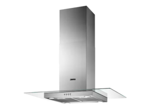 Aeg DIX3950S 90cm flat glass Island hood, stainless steel and glass, push button controls
