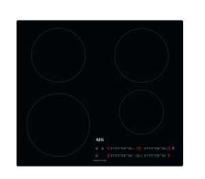 Aeg IKX64401CB 60cm 4 zone Induction hob, Slider touch controls, Hob2Hood, Minute minder