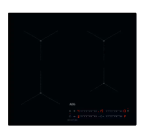 Aeg IAX64411CB 60cm 4 Zone Induction hob, SenseBoil, Slider Touch Controls, Hob2Hood