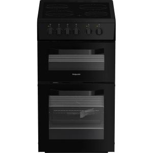 Hotpoint HTE5VCB Electric Twin Cooker 50CM - 63L with Ceramic Hob