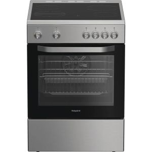 Hotpoint H6V5KMXUK Electric Single Cooker 60CM - 66L with Multiflow - Stainless Steel