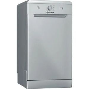Indesit DF9E1B10SUK Slimline DF9E 1B10 S UK Freestanding Dishwasher - Silver