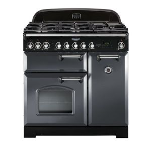 Rangemaster CDL90DFFSL/C 124180 Classic DL 90 Dual Fuel SLATE CHROME