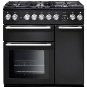 Rangemaster NEX90DFFCB/C 125650 NEXUS 90 Dual Fuel CHARCOAL BLACK CHROME