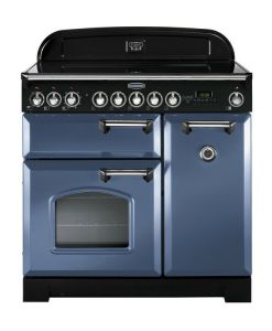 Rangemaster CDL90EISB/C 127580 Classic DL 90 Induction STONE BLUE/CHR