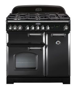 Rangemaster CDL90DFFCB/C 128420 Classic DL 90 Dual Fuel CHARCOAL BLACK/CHR