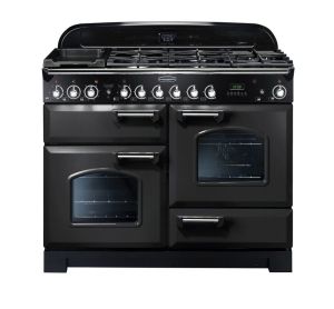 Rangemaster CDL110DFFCB/C 128500 Classic DL 110 Dual Fuel CHARCOAL BLACK CHROME