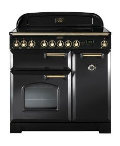 Rangemaster CDL90EICB/B 129480 Classic DL 90 Induction CHAR. BLACK/BRASS