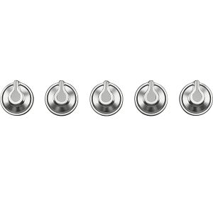 Smeg 5MP1GOG Set of 5 New Linea controls for use with Gas on Glass hobs