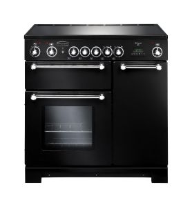 Rangemaster KCH90ECBL/C 79270 Kitchener 90cm Electric Range Cooker - Black And Chrome
