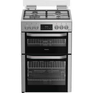 Hotpoint HDG6GDC2TWX Gas Double Cooker 60CM - Stainless Steel