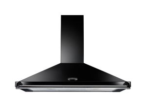 Rangemaster CLAHDC110BC/ 89280 Classic 110cm Chimney Hood - Black and Chrome