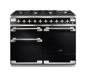 Rangemaster ELS110DFFGB/ 94200 Elise 110cm Dual Fuel Range Cooker In Gloss Black