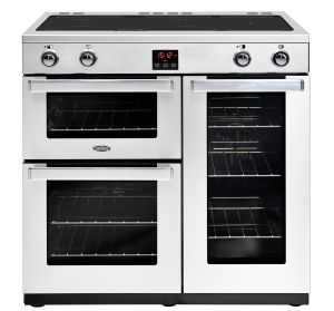 Belling 444444078 Belling Cookcentre 90Ei Professional Stainless Steel 90cm Induction Range Cooker