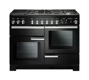 Rangemaster PDL110DFFGB/C 97520 Professional Deluxe 110cm Dual Fuel Range Cooker - Black