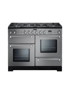Rangemaster KCH110DFFSS/C 98830 Kitchener 110cm Dual Fuel Range Cooker - Stainless Steel and Chrome