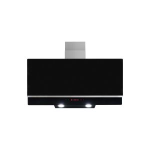 Amica AEA90BL 90cm angled extractor black glass