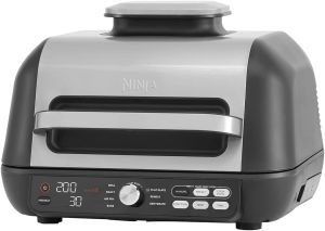 Ninja AG651UK Foodi MAX PRO Health Grill, Flat Plate & Air Fryer - Black