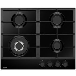 Amica AHG6200BL 60cm 4 burners front controls, black