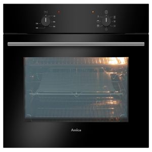 Amica ASC200BL MF fan oven 13A black Single Oven