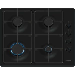 Bosch PCP6A6I90 60cm, 4 burners, Optimised FlameSelect, 2 Dishwasher suitable cast iron pan supports