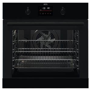 Aeg BPK355061B SteamBake Pyrolytic Multifunction oven with retractable rotary controls