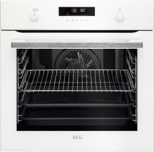 Aeg BPS555060W SteamBake Pyrolytic Multifunction oven with EXPlore retractable rotary controls