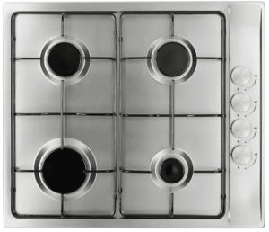 Cata UBGHFFJ60LPG 60cm Stainless 4 Burner LP Gas Hob