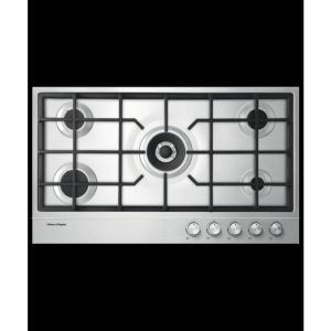 Fisher + Paykel CG905DLPX1 Steel 90Cm Gas On Steel Hob