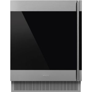 Smeg CVI338LX3 60cm Classic U/C Wine Cooler with Left Hand Hinge SS