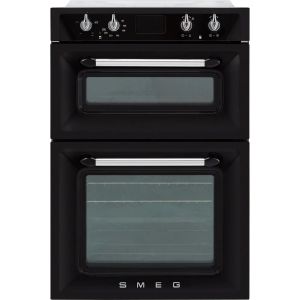 Smeg DOSF6920N1 60cm Victoria Black Double Multifunction OvenLower main oven:10 functions Inc Circul