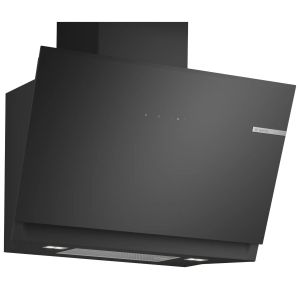 Bosch DWK81AN60B Angled Glass Chimney Hood Black glass