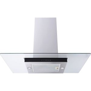 Cda ECNK91SS Flat glass island extractor, Ducted/re-circulating, 3 speeds