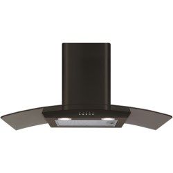 CDA ECP82BL curved glass extractor hood