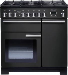 Rangemaster EDL90DFFCB/C 126660 ENCORE DL 90 Dual Fuel CHARCOAL BLACK/CHROME
