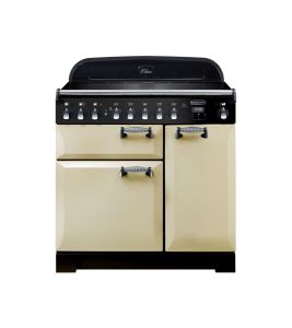 Rangemaster ELA90EICR/ 118410 Cream And Chrom Elan Deluxe 90Cm Induction