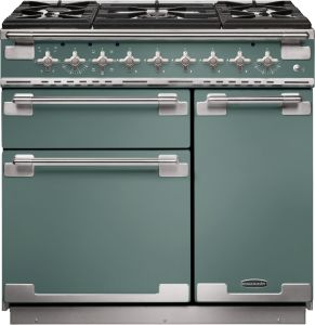 Rangemaster ELS90DFFMG/ 127110 ELISE 90 Dual Fuel MINERAL GREEN