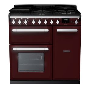 Rangemaster ESDL90DFPBOR/CM1 Estel Deluxe 90cm Dual Fuel Bordeaux