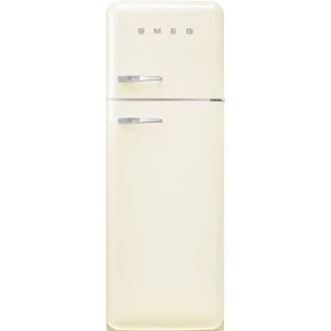 Smeg FAB30RCR5UK Cream 50S Style Right Hand Hinged Freezer Over Fridge