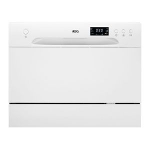 Aeg FFB21200CW Compact Countertop Dishwasher - White