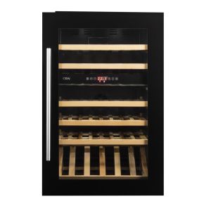 CDA FWV902BL Integrated wine cooler, Dual temperature zones, 