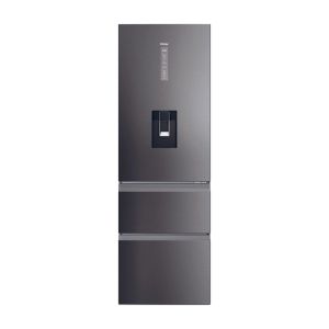 Haier HTW5618EWMP Inox 59.5cm 3D Fridge Freezer - Dark Inox