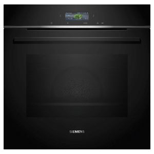 Siemens HB732G1B1B Single Oven Black with steel trim