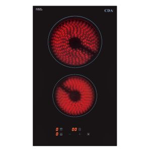 CDA HC3621FR 2 zone ceramic domino hob, Front touch control, 9 power levels