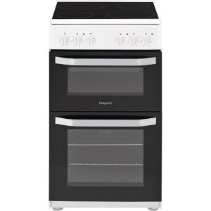 hotpoint HD5V92KCW freestanding double oven cooker