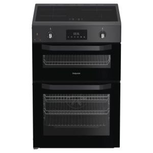 Hotpoint HDE6IDC2SA Induction Double Cooker 60CM - 75L / 38L with Multiflow